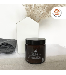 Vonná svíčka BOUBÍNSKÝ PRALES - pačuli a zázvor - černá s víčkem