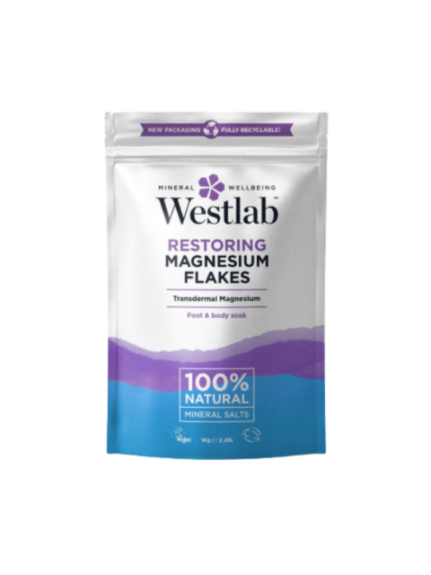 Westlab Epsomská koupelová sůl Hořčíkové vločky, 1 kg