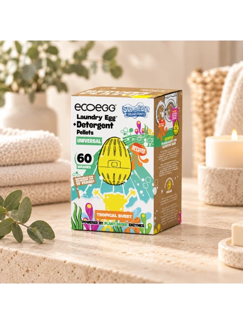 Ecoegg Prací vajíčko SpongeBob Universal s tropickou vůní – na 60 pracích cyklů