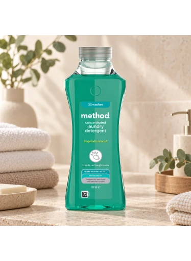 METHOD Tekutý prostředek na praní, 990 ml - Tropický kokos