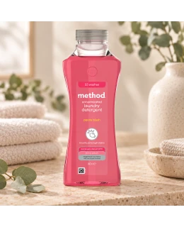 METHOD Tekutý prostředek na praní, 990 ml - Pivoňka
