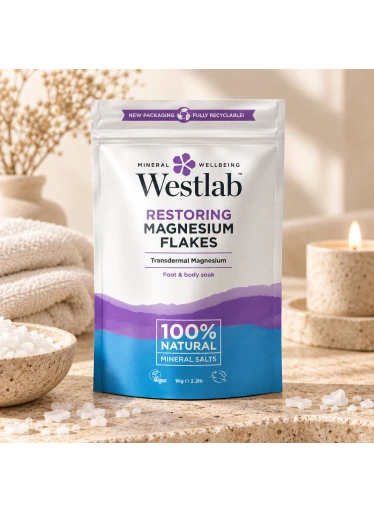 Westlab Hořčíkové vločky do koupele, 1 kg
