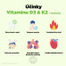 BrainMax Vitamin D3 & K2, 5000 IU / K2 jako MK7 150 mcg, 100 kapslí 