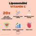 BrainMax Liposomal Vitamin C, Lipozomální Vitamín C, 500 mg, 60 rostlinných kapslí