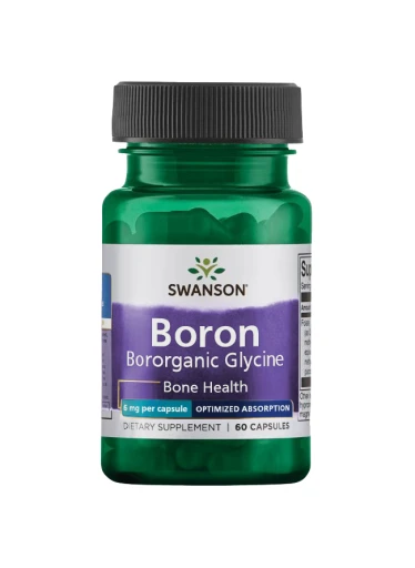 Swanson Boron from Albion Boroganic Glycine (Bor glycinát), 6 mg, 60 kapslí