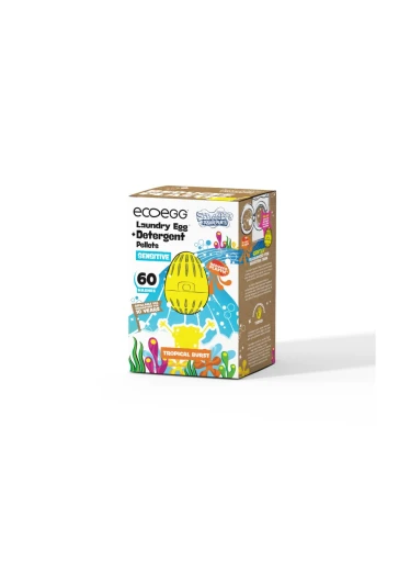 Ecoegg Prací vajíčko SpongeBob Sensitive s tropickou vůní – na 60 pracích cyklů