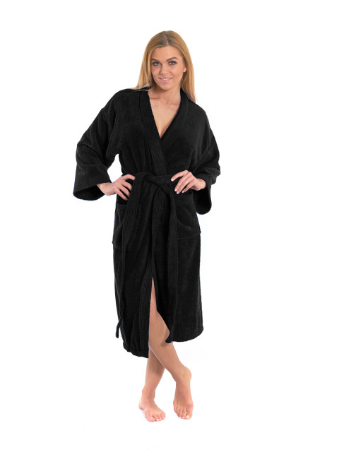 Dámský župan model KIMONO 05 Black