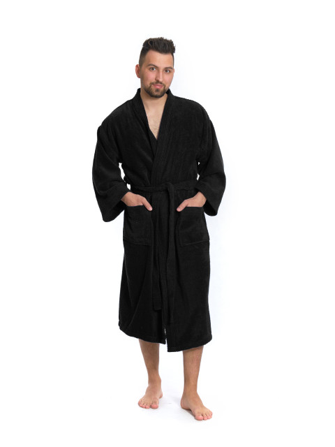 Pánský župan model KIMONO 05 Black