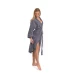 Dámský bavlněný župan model KIMONO 02 Dark Grey