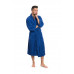 Pánský bavlněný župan model KIMONO s výšivkou 03 Blue Navy