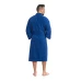 Pánský bavlněný župan model KIMONO s výšivkou 03 Blue Navy