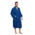 Pánský bavlněný župan model KIMONO s výšivkou 03 Blue Navy