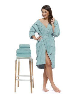 Sada 39 Minerale župan s výšivkou + osuška + ručníky