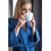 Dámský bavlněný župan model KIMONO s výšivkou 03 Blue Navy