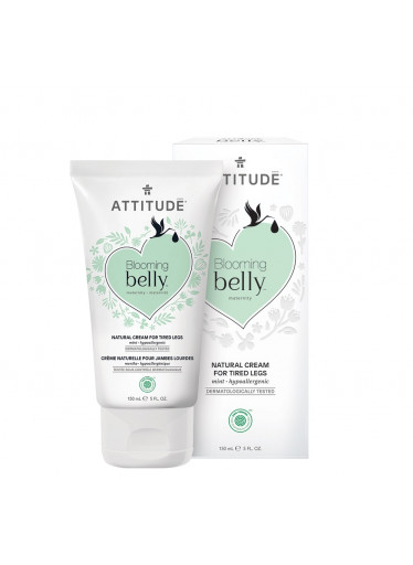 ATTITUDE Blooming Belly Přírodní krém na unavené nohy nejen pro těhotné s mátou, 150 ml 