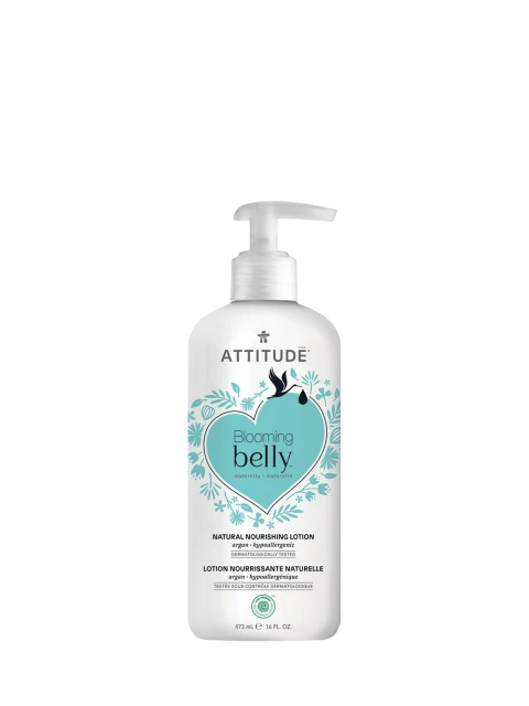 ATTITUDE Blooming Belly Přírodní vyživující tělové mléko nejen pro těhotné s arganem, 473 ml 