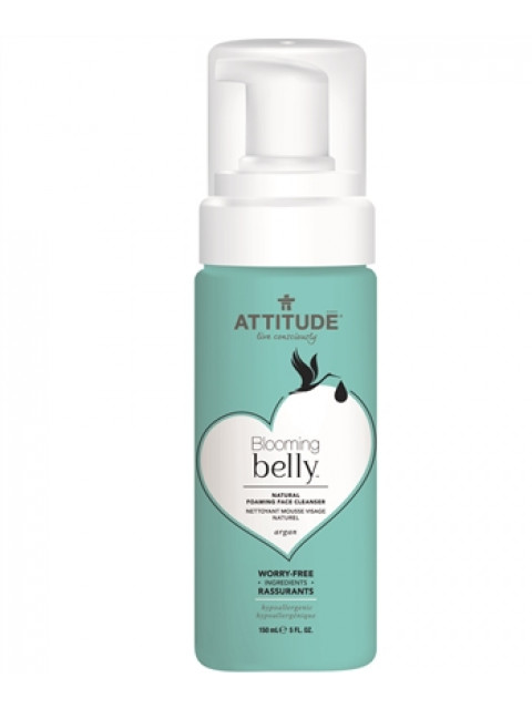 ATTITUDE Blooming Belly Přírodní pěnivý gel k čištění obličeje nejen pro těhotné s arganem, 150 ml