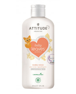 ATTITUDE Baby leaves Dětská pěna do koupele s vůní hruškové šťávy, 473 ml