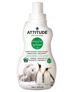 ATTITUDE Prací gel a aviváž (2 v 1) s vůní Mountain Essentials, 1050 ml (35 dávek)