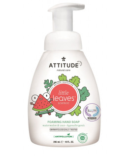 ATTITUDE Little leaves Dětské pěnivé mýdlo na ruce s vůní melounu a kokosu, 295 ml