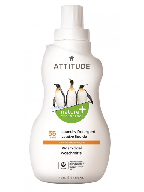 ATTITUDE Prací gel s vůní citronové kůry, 1050 ml (35 pracích dávek)