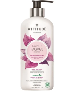 ATTITUDE Super leaves Přírodní mýdlo na ruce s detoxikačním účinkem - čajové listy, 473 ml