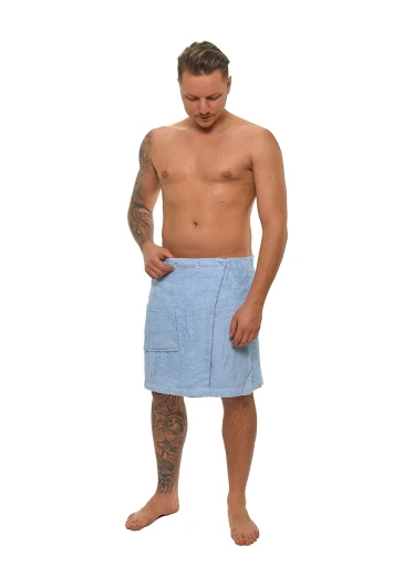 Pánský saunový kilt Light Blue