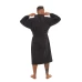 Pánský bavlněný župan model KIMONO 05 Black Chocolate