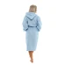 Dámský bavlněný župan s kapucí 06 Light Blue