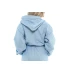 Dámský bavlněný župan s kapucí 06 Light Blue
