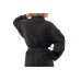 Dámský bavlněný župan model KIMONO s výšivkou 05 Black Chocolate