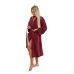 Sada Bordeaux: župan KIMONO + dámský saunový kilt + osuška