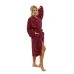 Dámský bavlněný župan model KIMONO 04 Bordeaux