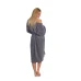 Dámský bavlněný župan model KIMONO 02 Dark Grey