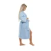 Sada Light Blue: župan KIMONO s výšivkou + dámský saunový kilt + osuška