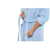 Sada Light Blue: župan KIMONO s výšivkou + dámský saunový kilt + osuška