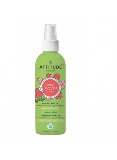 ATTITUDE Sprej pro snadné rozčesávání dětských vlásků Little leaves s vůní melounu a kokosu 240 ml
