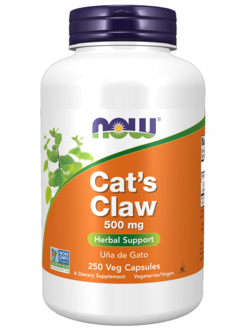 NOW Cat's Claw (Řemdihák plstnatý), 500 mg, 250 rostlinných kapslí