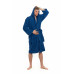 Sada Navy Blue: župan s kapucí a výšivkou + pánský saunový kilt + osuška