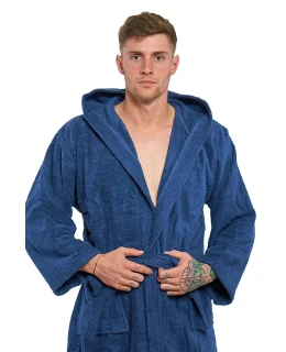 Pánský župan s výšivkou 23 Dark Navy