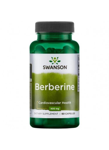 Swanson Berberine, 400 mg, 60 rostlinných kapslí