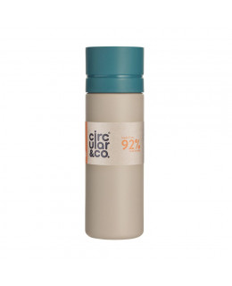 Lahev Circular Chalk and Teal 600ml