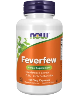 NOW Feverfew (Řimbaba obecná), 100 rostliných kapslí - EXPIRACE 1/2025