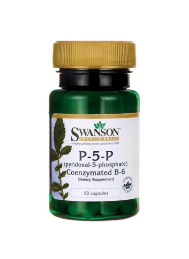 Swanson Vitamin B6 P-5-P, 20 mg, (vitamin B6), 60 kapslí
