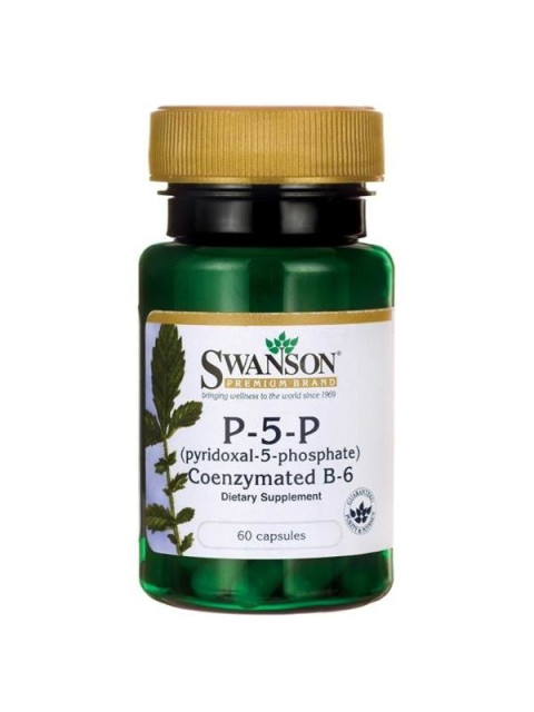 Swanson Vitamin B6 P-5-P, 20 mg, (vitamin B6), 60 kapslí