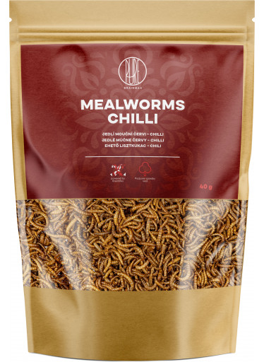 BrainMax Pure Mealworms - chilli, 40 g