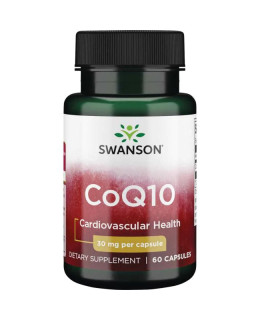 Swanson Koenzym Q10, 30 mg, 60 kapslí - EXPIRACE 3/2026