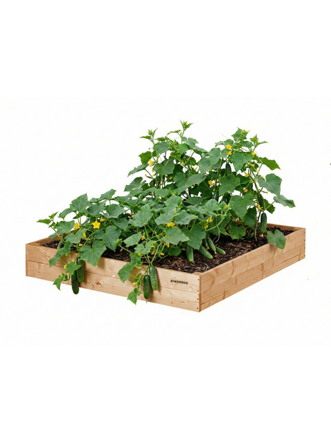 ATMOWOOD Modřínový vyvýšený záhon 120 x 120 x 20 cm