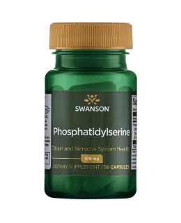 Swanson Phosphatidylserine (fosfatidylserin) 100 mg, 30 softgels