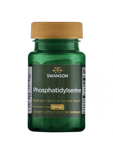 Swanson Phosphatidylserine (fosfatidylserin) 100 mg, 30 softgels